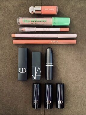 Luxury Lip Bundle – Dior • NARS • MAC • Rare Beauty